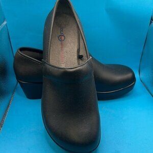 JBU JAMBU DESIGN CORDOBA WOMENS COMFORT CLOGS BLACK LEATHER SHOES